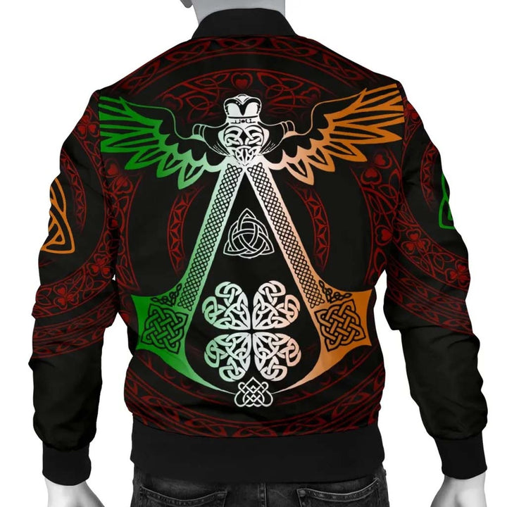 Celtic Unisex Bomber Jacket - Irish Celtic Symbols and OrnaUnisexts