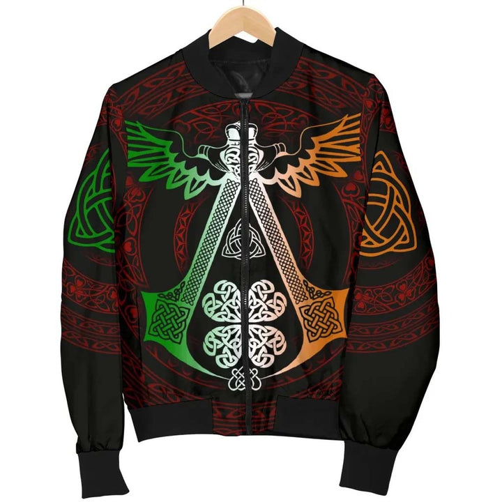 Celtic Unisex Bomber Jacket - Irish Celtic Symbols and OrnaUnisexts