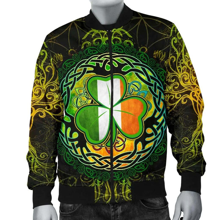 Ireland Celtic Unisex Bomber Jacket - Irish Tree of Life