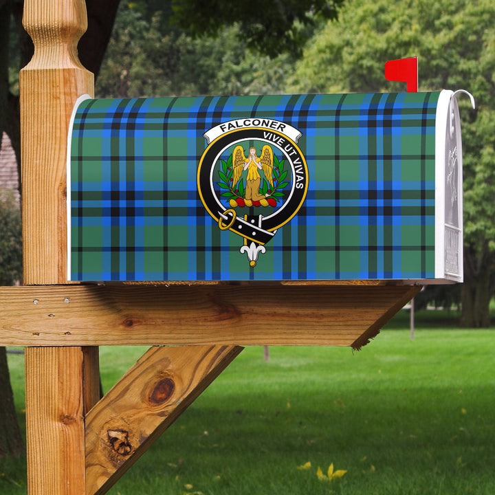Falconer Clan Badge Classic Tartan Mailbox Cover