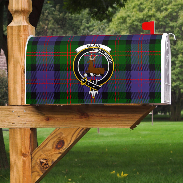 Blair Modern Clan Badge Classic Tartan Mailbox Cover