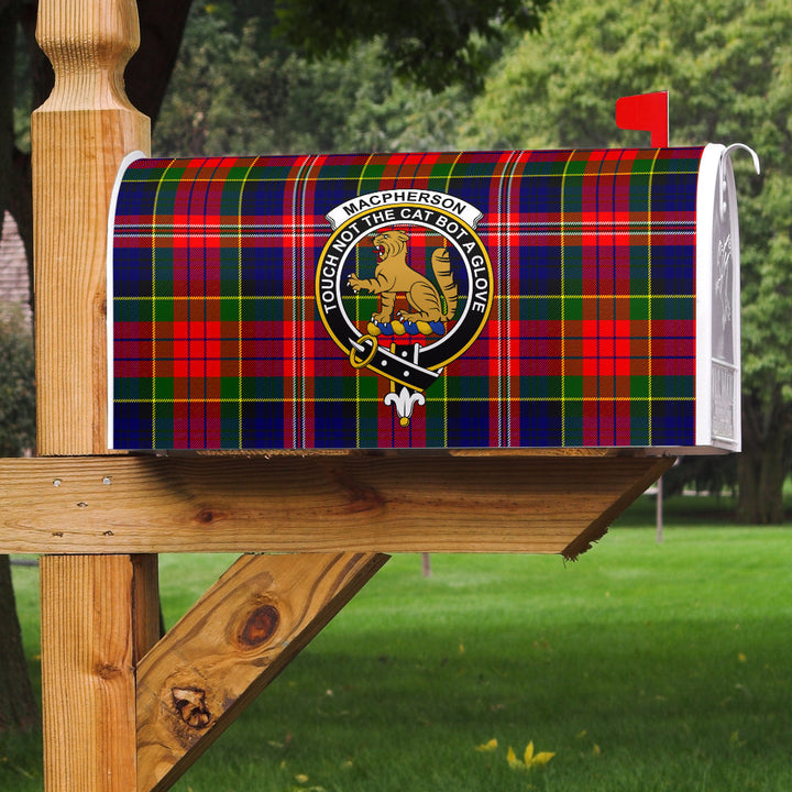 MacPherson Modern Clan Badge Classic Tartan Mailbox Cover