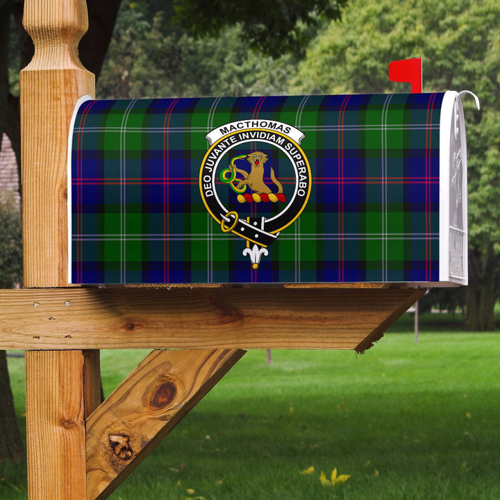 MacThomas Modern Clan Badge Classic Tartan Mailbox Cover