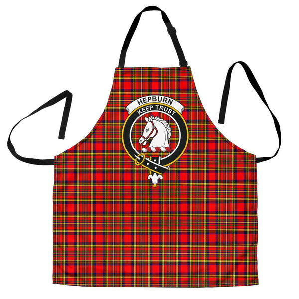 Hepburn Tartan Clan Crest Apron