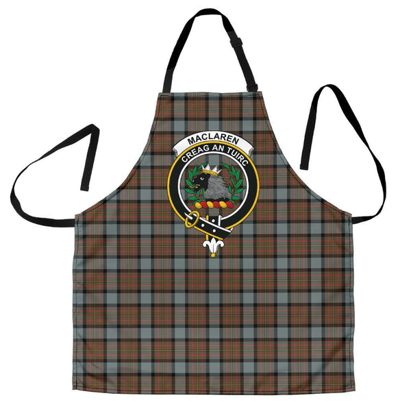 MacLaren Weathered Tartan Clan Crest Apron