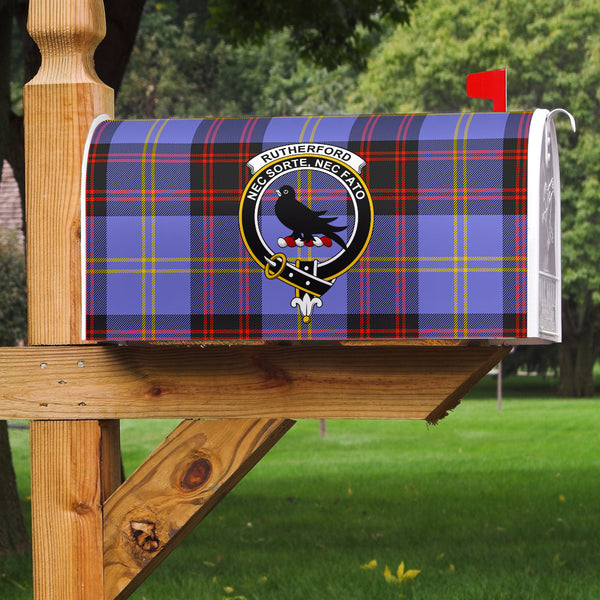 Rutherford Clan Badge Classic Tartan Mailbox Cover