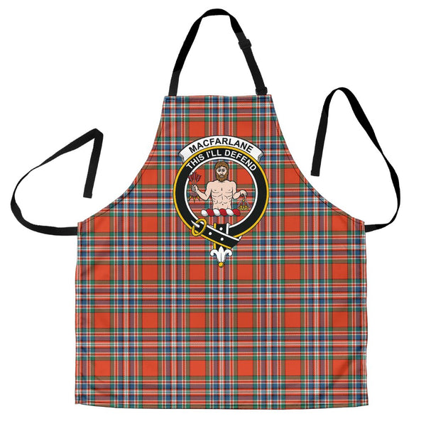 MacFarlane Ancient Tartan Clan Crest Apron