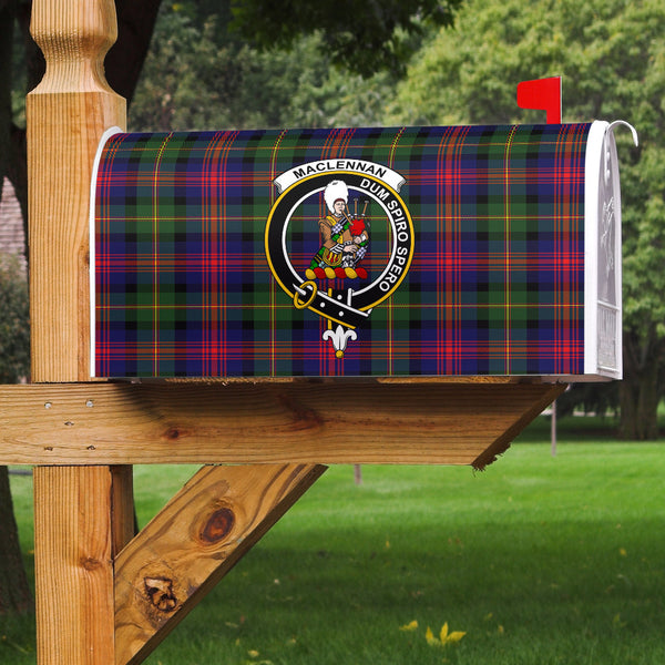 MacLennan Large Clan Badge Classic Tartan Mailbox Cover
