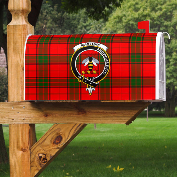 Maxtone Clan Badge Classic Tartan Mailbox Cover