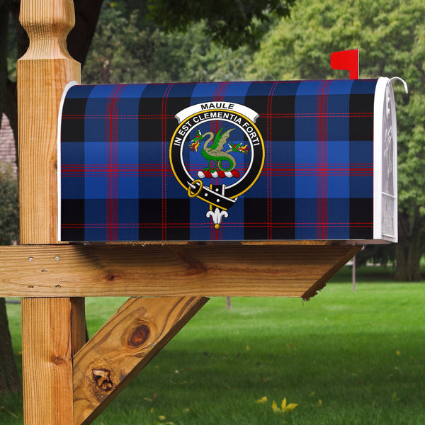 Maule Clan Badge Classic Tartan Mailbox Cover