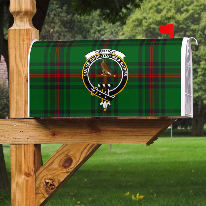 Orrock Clan Badge Classic Tartan Mailbox Cover