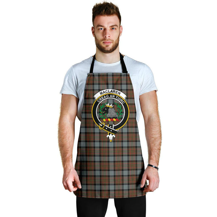 MacLaren Weathered Tartan Clan Crest Apron