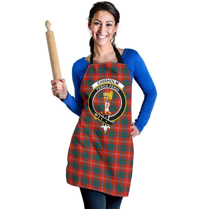 Chisholm Ancient Tartan Clan Crest Apron