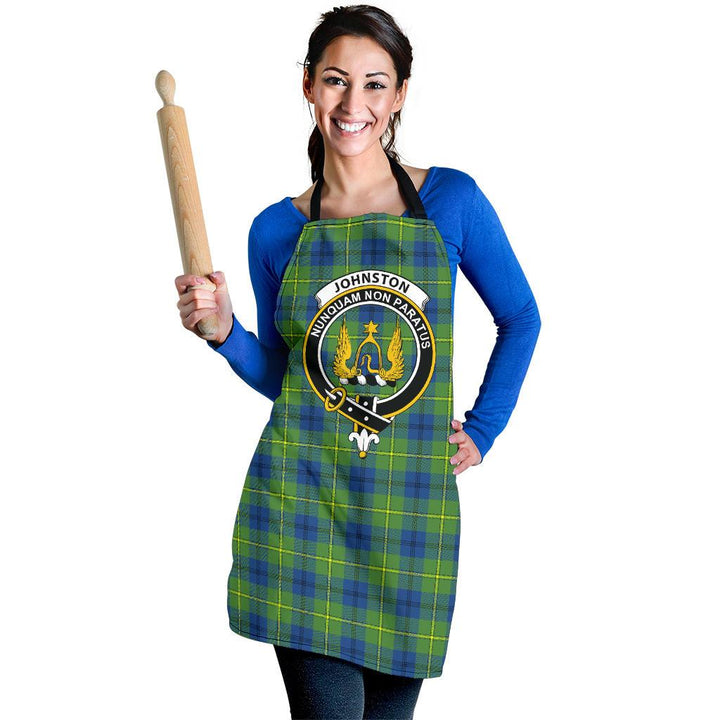 Johnston Ancient Tartan Clan Crest Apron
