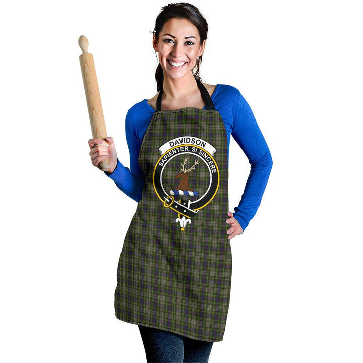 Davidson Tulloch Dress Tartan Clan Crest Apron