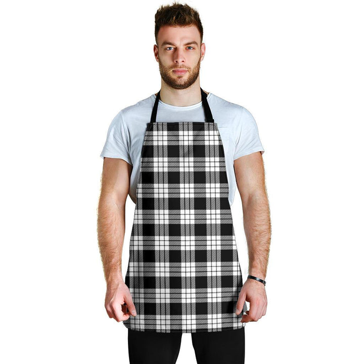 MacFarlane Black & White Tartan Clan Apron