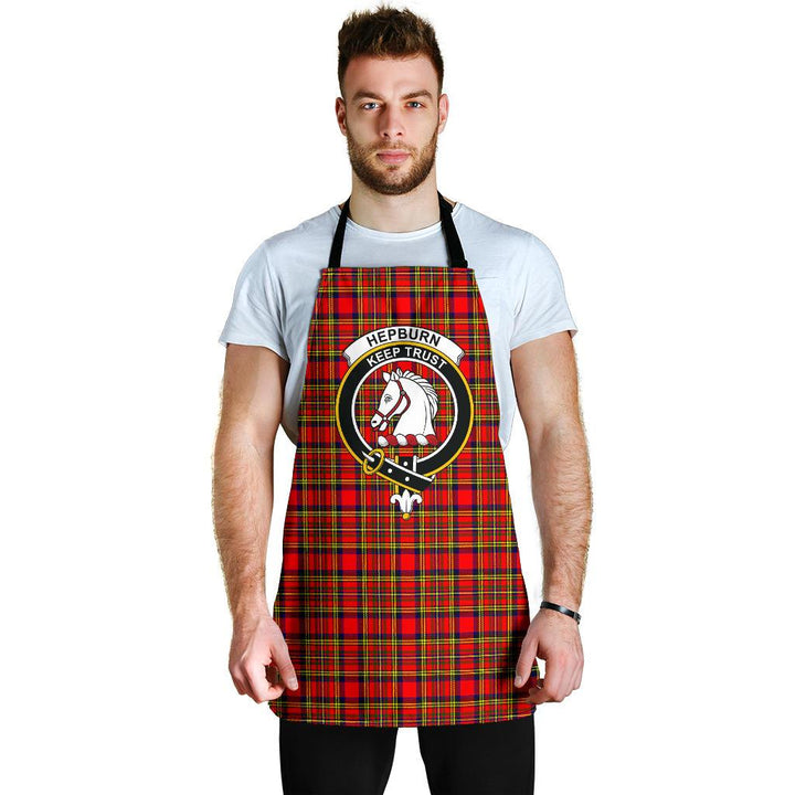 Hepburn Tartan Clan Crest Apron