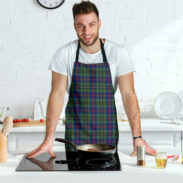 Wood Modern Tartan Clan Apron