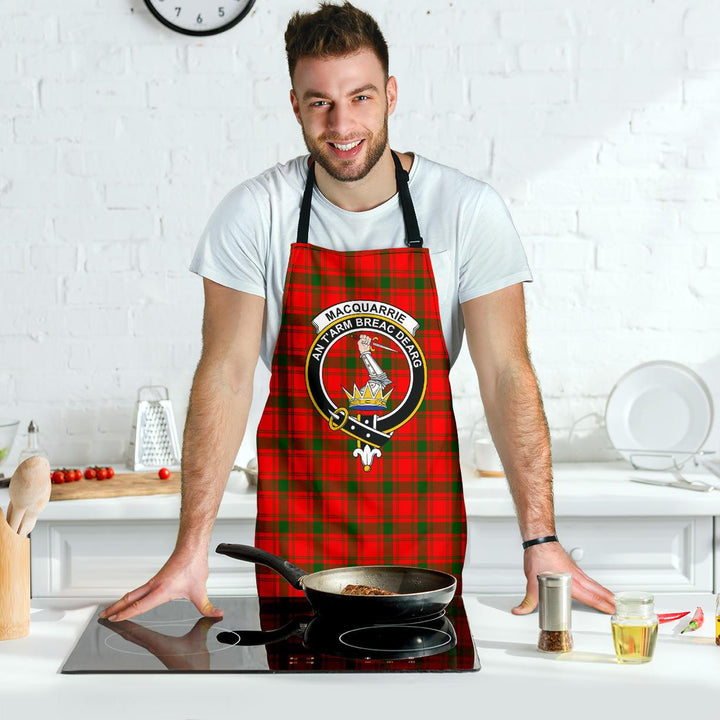 MacQuarrie Modern Tartan Clan Crest Apron