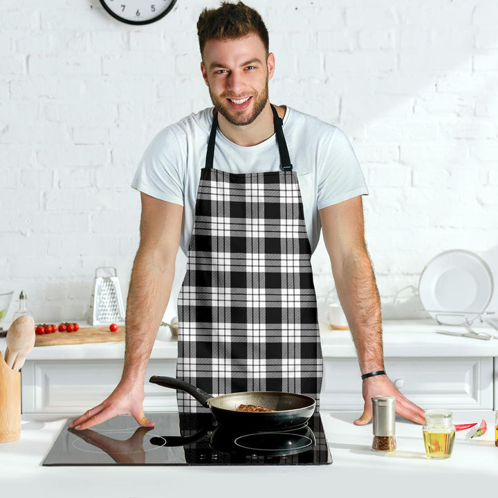 MacFarlane Black & White Tartan Clan Apron