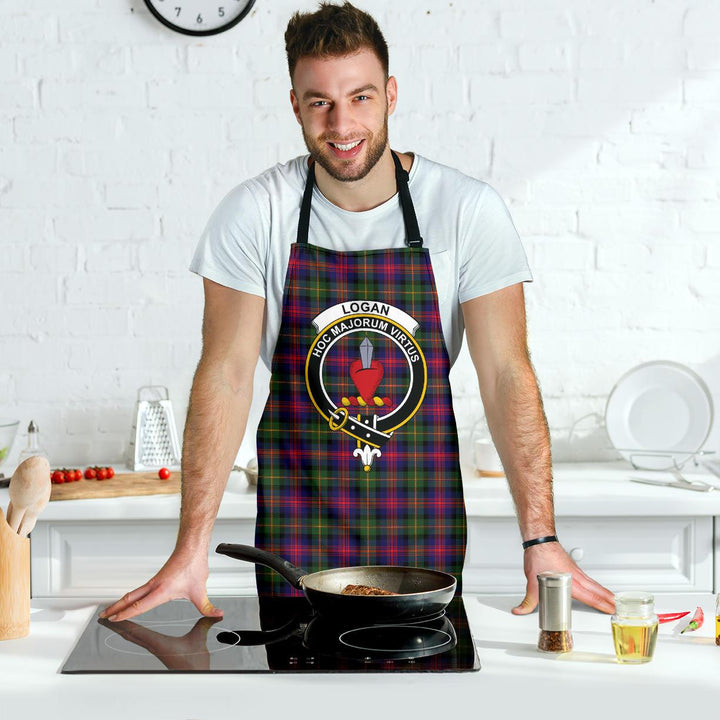 Logan Modern Tartan Clan Crest Apron