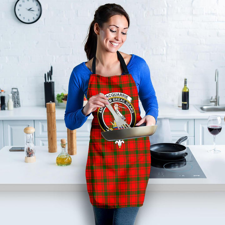 MacQuarrie Modern Tartan Clan Crest Apron
