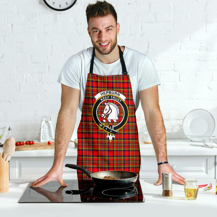 Hepburn Tartan Clan Crest Apron