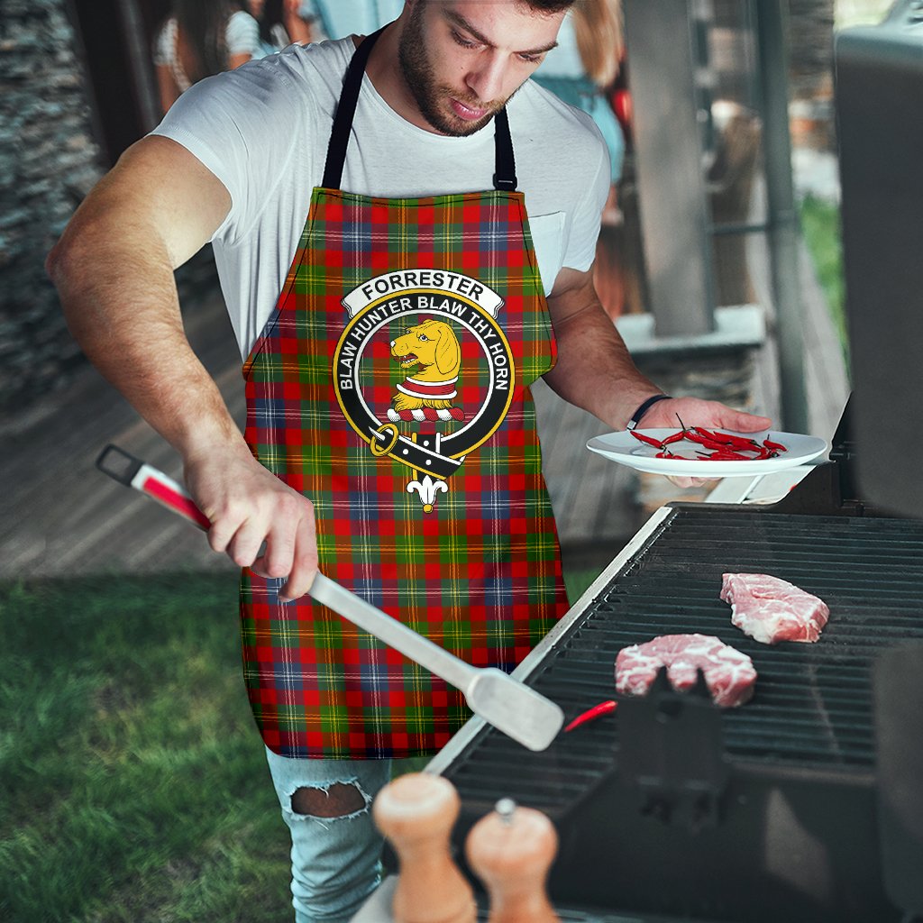 Scott Green Modern Tartan Crest Apron