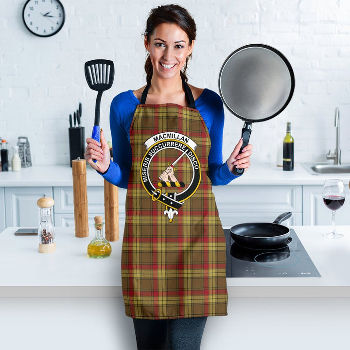 MacMillan Old Weathered Tartan Clan Crest Apron