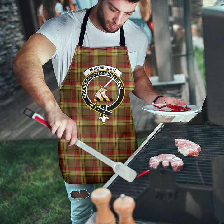 MacMillan Old Weathered Tartan Clan Crest Apron