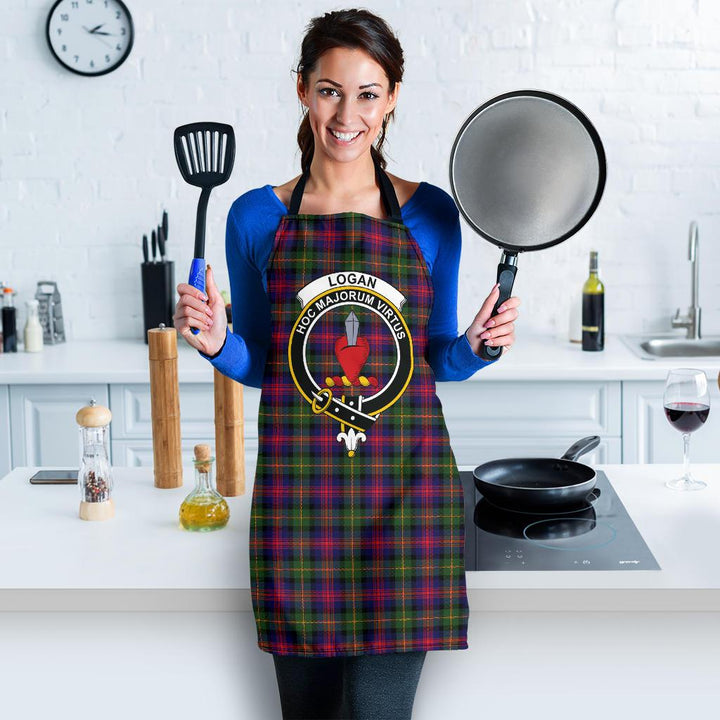 Logan Modern Tartan Clan Crest Apron