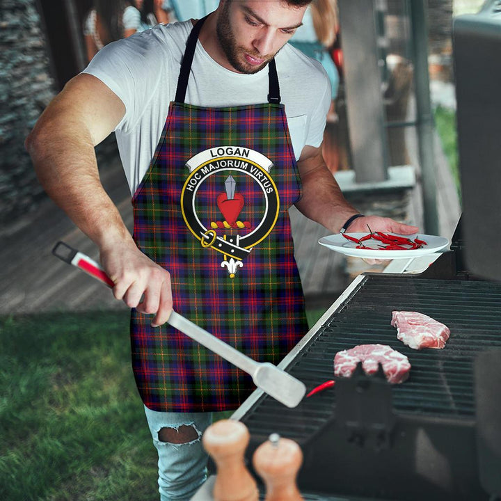 Logan Modern Tartan Clan Crest Apron
