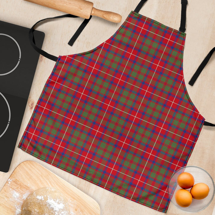 Shaw Red Modern Tartan Clan Apron