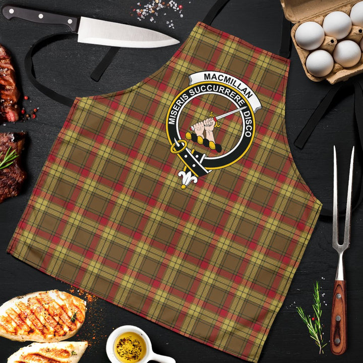 MacMillan Old Weathered Tartan Clan Crest Apron