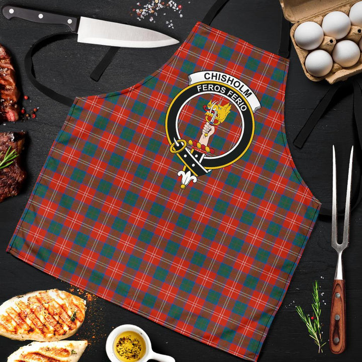 Chisholm Ancient Tartan Clan Crest Apron