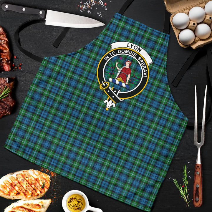 Lyon Clan Tartan Clan Crest Apron