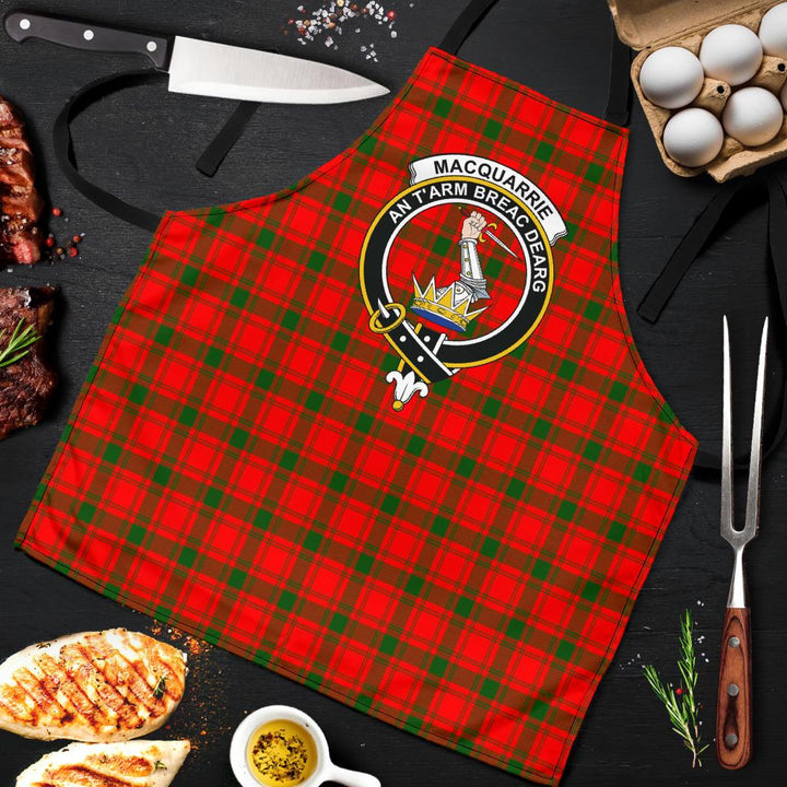 MacQuarrie Modern Tartan Clan Crest Apron