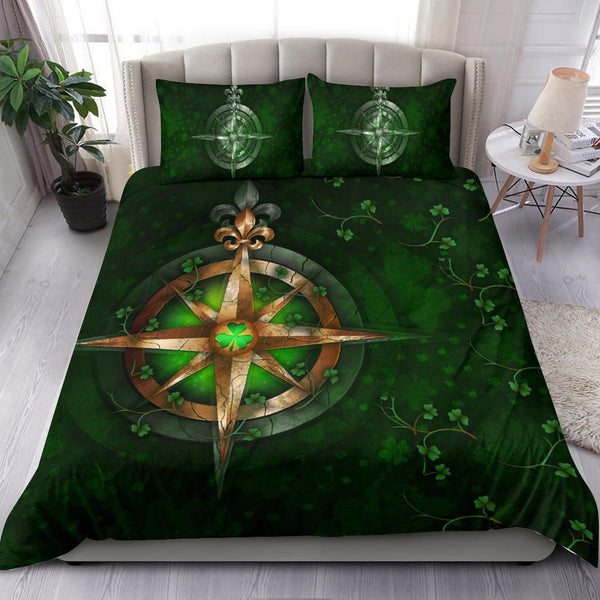 Ireland Bedding Set - Celtic Irish Compass and Shamrock