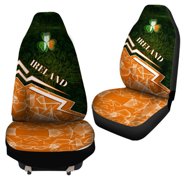 Ireland Car Seat Covers Irish Spirit Shamrock