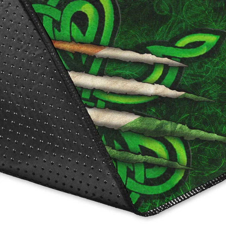 Ireland Celtic Area Rug Irish Shamrock Scratch
