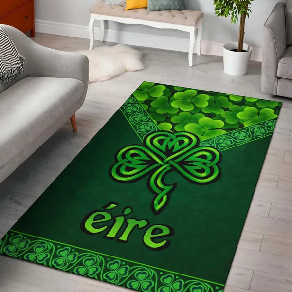 Ireland Celtic Area Rug Irish Shamrock Triangle
