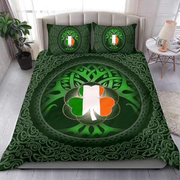Ireland Celtic Bedding Set - Irish Shamrock and Tree of Life