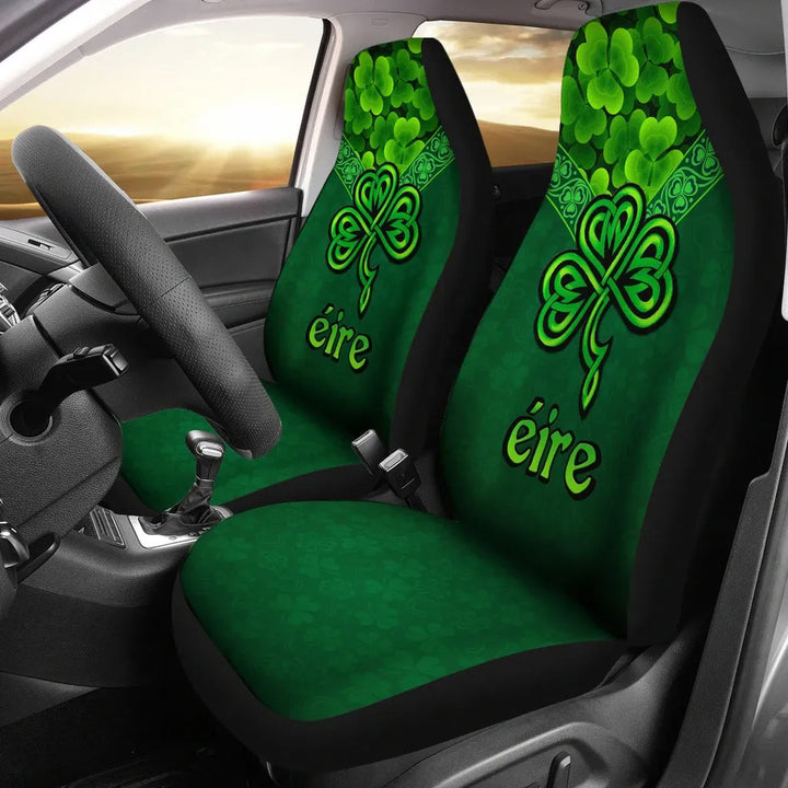 Ireland Celtic Car Seat Covers Irish Shamrock Triangle