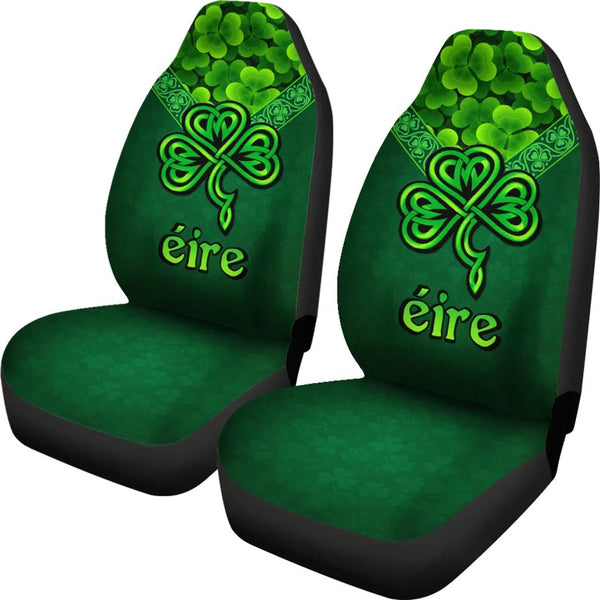 Ireland Celtic Car Seat Covers Irish Shamrock Triangle