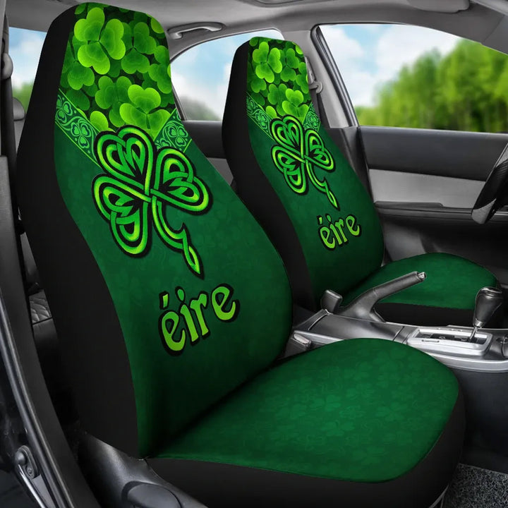 Ireland Celtic Car Seat Covers Irish Shamrock Triangle