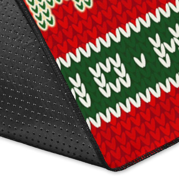 Irish Santa Ugly Christmas Area Rug