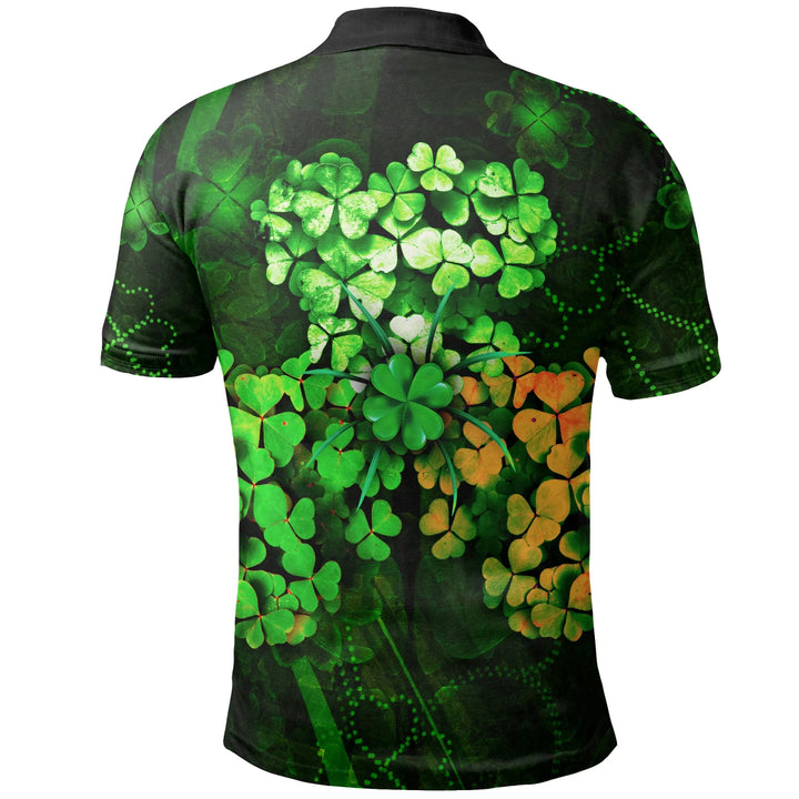 Ireland Celtic Polo  Irish 3D Shamrock