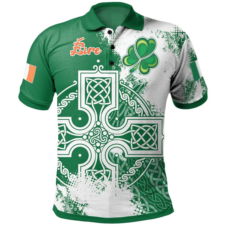 Ireland Celtic Polo Shirt Irish Celtic Cross