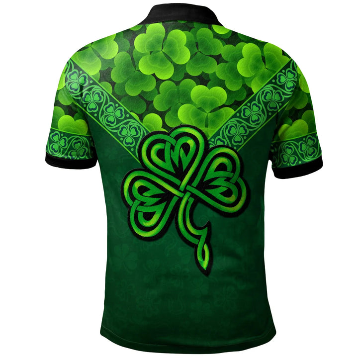 Ireland Celtic Polo Shirt Irish Shamrock Triangle