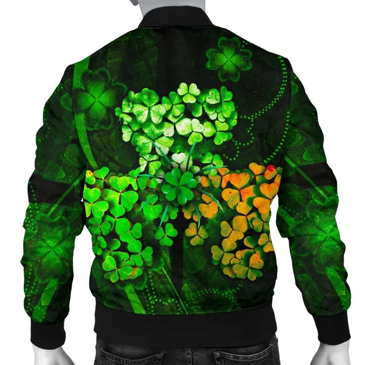 Ireland Celtic Unisex Bomber Jacket - Irish 3D Shamrock